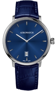 Aerowatch Heritage Slim Automatic E 67975 AA BLEU
